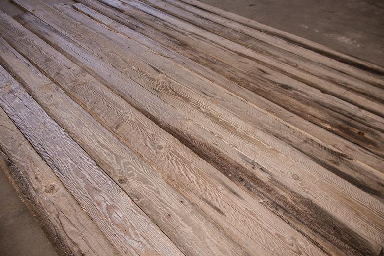 Trestlewood II Salty Fir Weathered Resawn Slabs with Wane