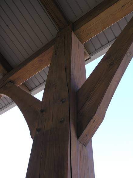 Exterior post and knee braces / TWII S4S timbers