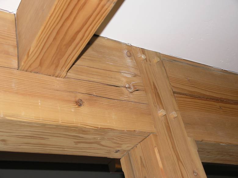 Interior timberwork  / TWII S4S beams, tight joinery