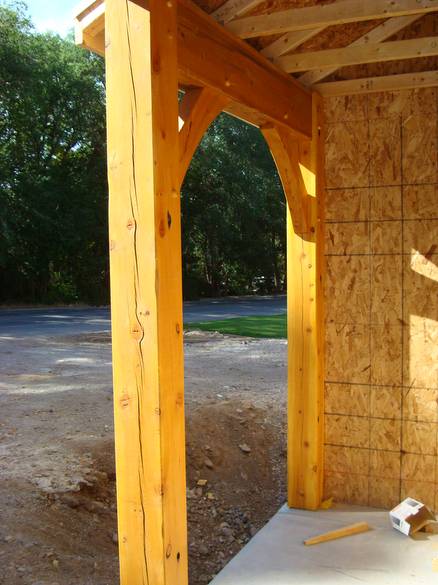 Porch timbers / Rescued fir posts and Trestlewood II timbers