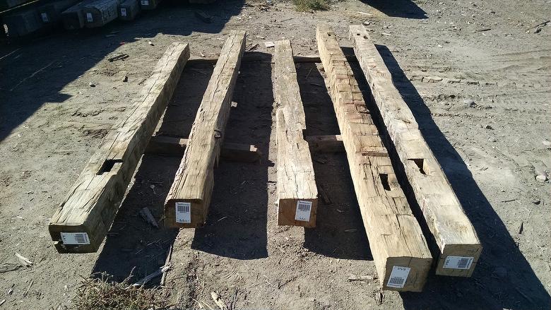 8x8 Hand-Hewn Timbers