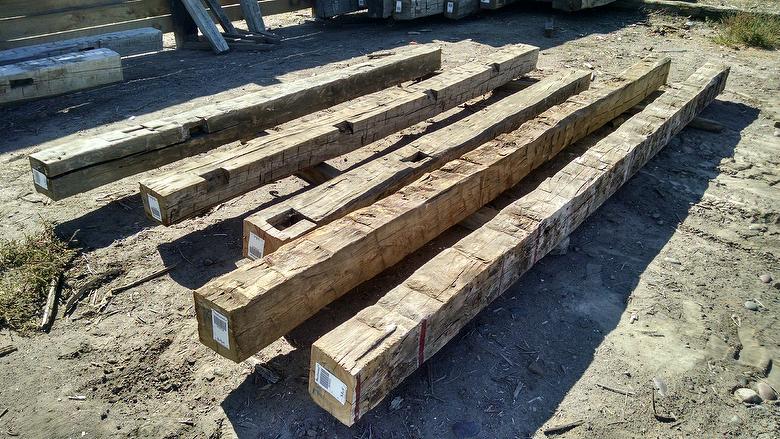 8x8 Hand-Hewn Timbers