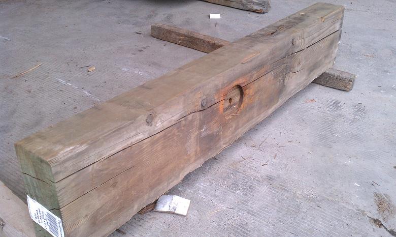 Weathered Unfinished Mantel from Dry Dock