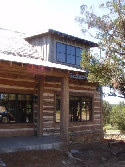 Hand-Hewn Siding, TWII Timbers and Coverboard