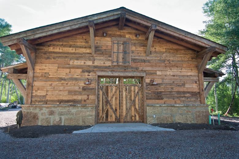 Weathered timbers, barnwood & 1x12 wedgelap with rabbit joint weathered siding