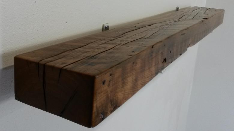 Beech characteristics; circle-sawn top; band-sawn bottom; sanded; tung oil + linseed oil + semi-gloss polyurethane finish
