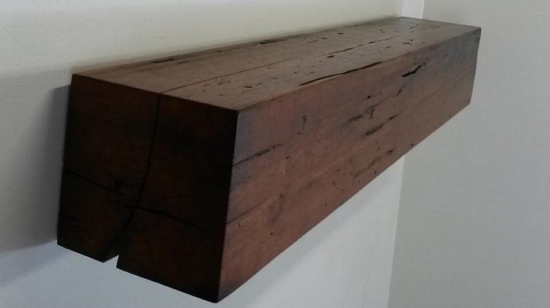 Cherry characteristics; band-sawn and skip-planed; sanded; tung oil + semi-gloss polyurethane finish