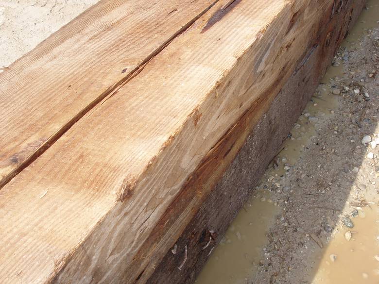 12x18 Weathered Timbers - Roughsawn / Pressure Washed - starting to dry