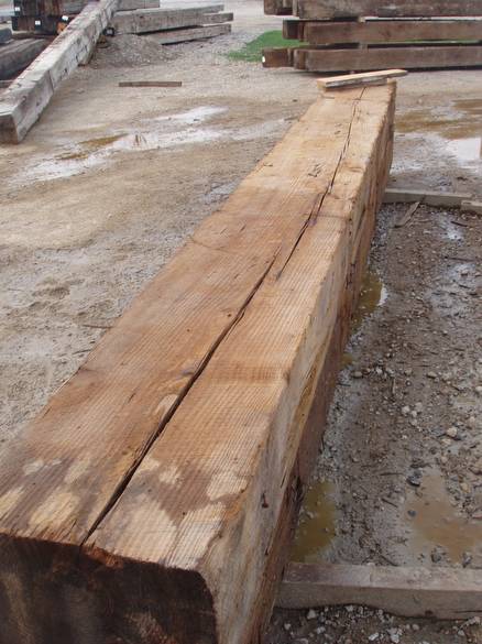 12x18 Weathered Timbers - Roughsawn / Pressure Washed starting to dry