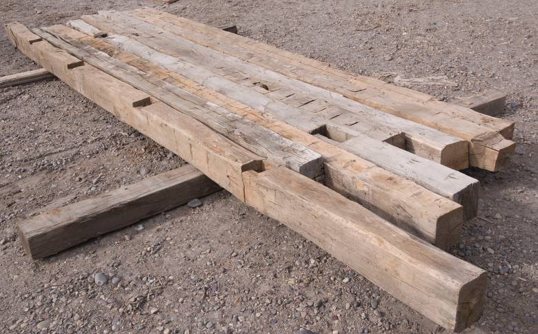 6 x 6 and 5 x 6 hewn timbers / Hardwood Hewn Timbers