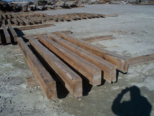 Rescued DF Timbers with Bolt Holes and Soaked