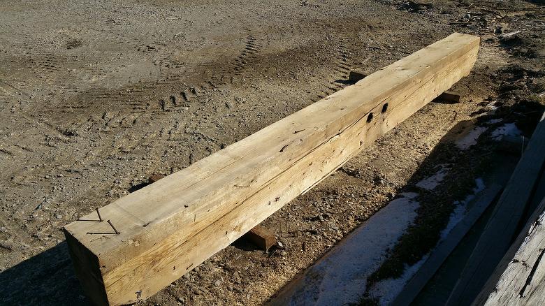 12x16 x 15' Weathered Spruce Timber - after being pressure washed