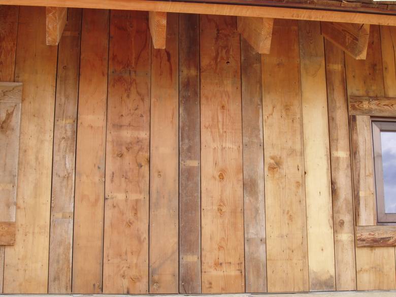 Smooth Brown Barnwood Close-Up