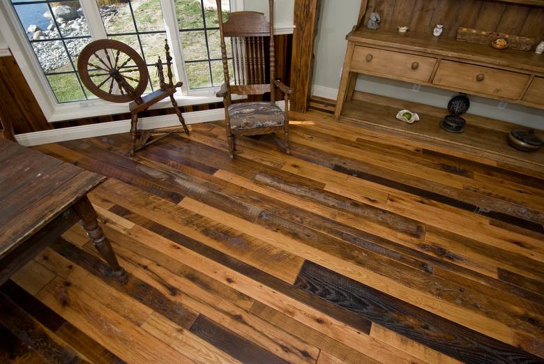 Antique Oak Skip-Planed Floor