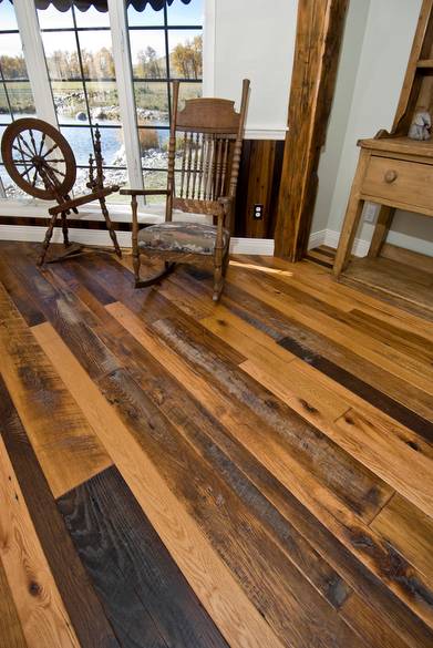 Antique Oak Skip-Planed Floor