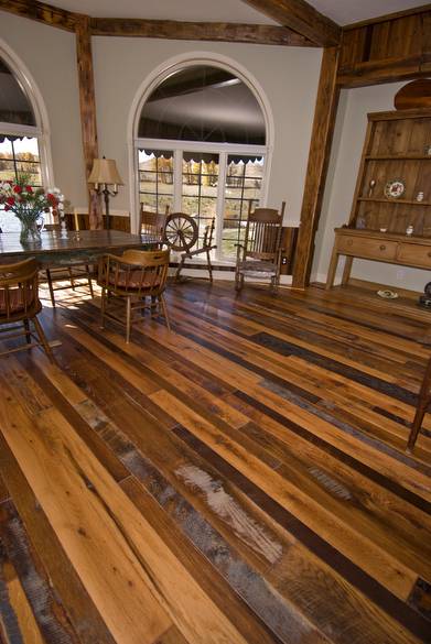 Antique Oak Skip-Planed Floor