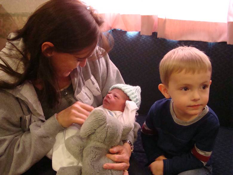 Grandma and Brock w/ Sawyer