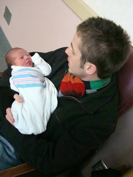 "Uncle" Morgan and Sawyer / Sawyer has his eyes open