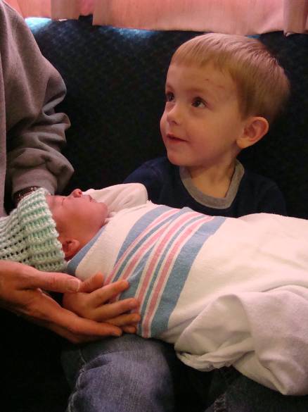Brock meets Sawyer for the first time / He was pretty excited