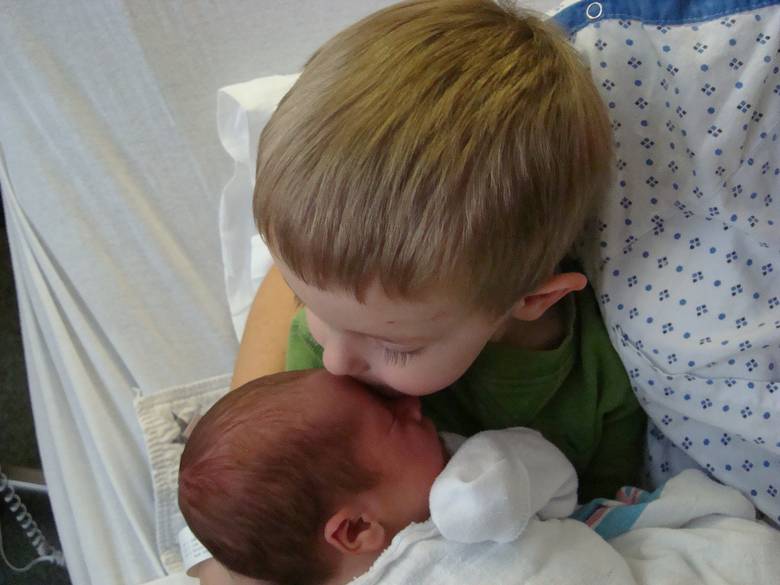 Brock kissing his brother / How cute..