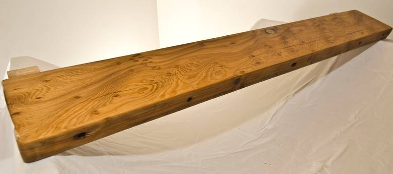 2 3/8"x8 1/4" x 62 3/4" Cypress Finished Mantel