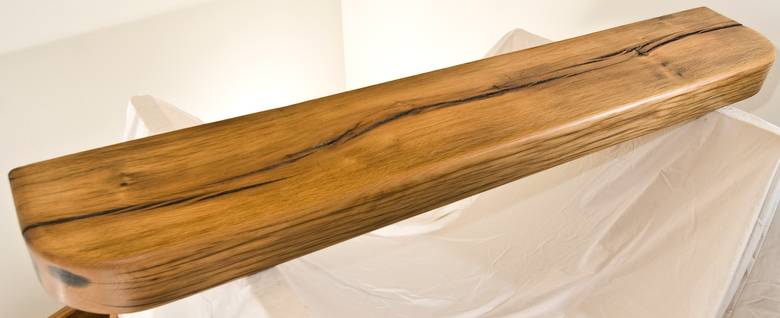 5" x 12 1/2" x 76" Oak Finished Mantel