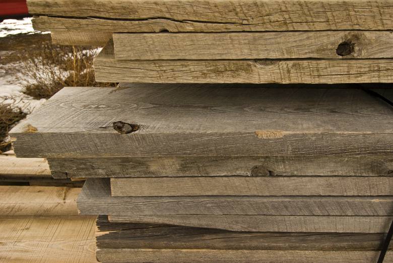 2" Barnwood Gray Close-Up