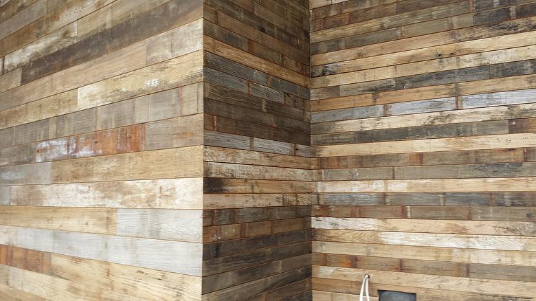 Original Weathered Face Picklewood Cypress Shiplap siding 5/8" thickness x 5" and 2 1.2" widths