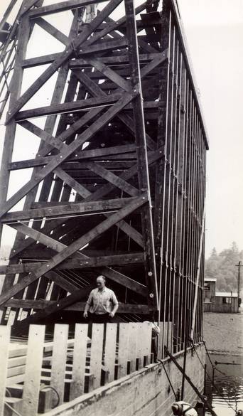 Close up of interior section / One of Five Drydock sections