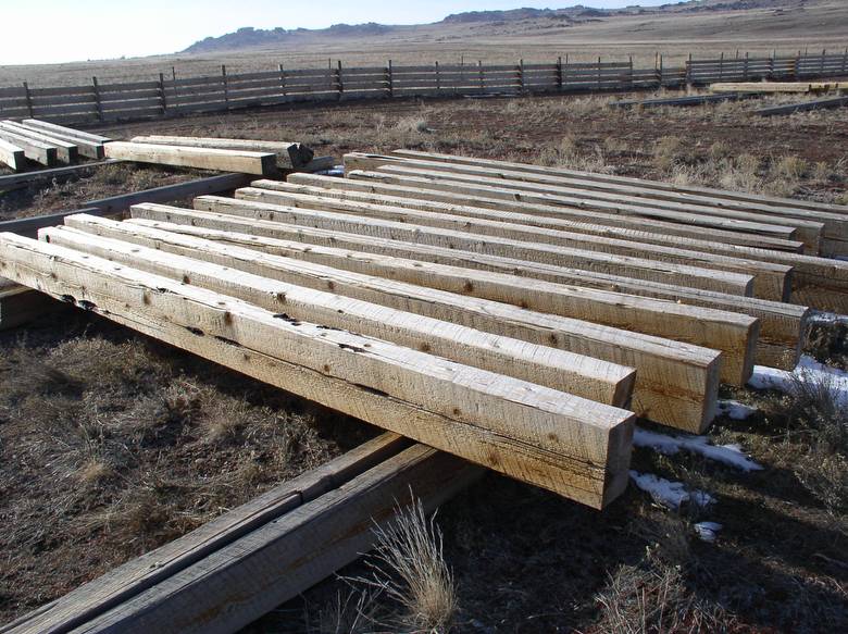 WRC Cedar Timbers / These timbers were cut from old telegraph poles