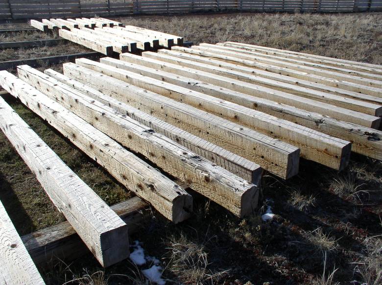 WRC Cedar Timbers / These timbers were cut from old telegraph poles