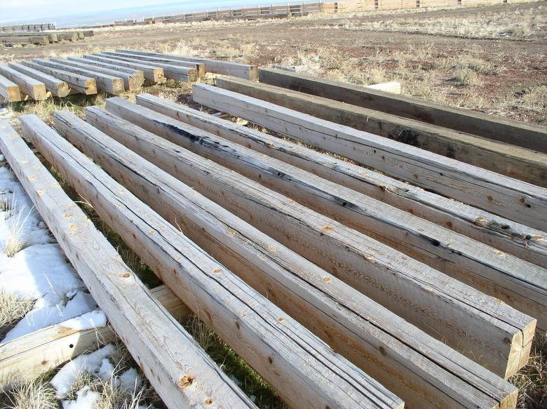 WRC Cedar Timbers / These timbers were cut from old telegraph poles