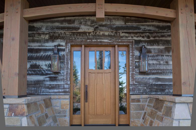 White Painted NatureAged Barnwood siding -  sealed with Oil Base UV coating