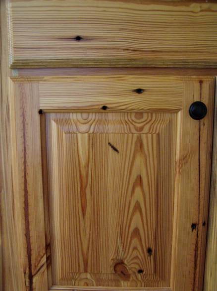 Heart pine cabinets