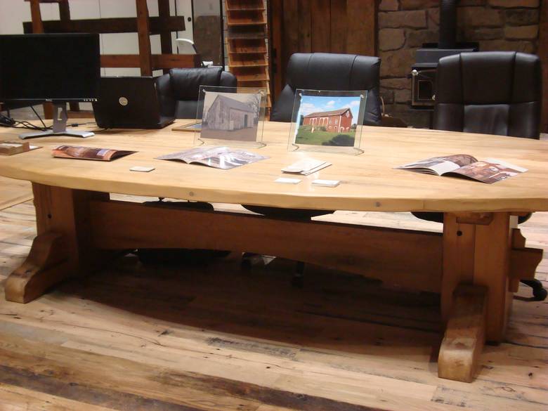 Reclaimed Douglas Fir (Picklewood) table / 12' long table with mortice & tenon joinery