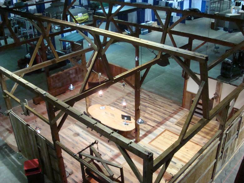 Sawn pine full barn frame / 30x40 Camp Barn reassembled