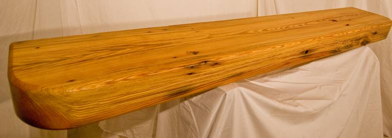 Heart Pine Finished Mantel