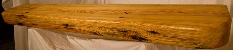 Heart Pine Finished Mantel