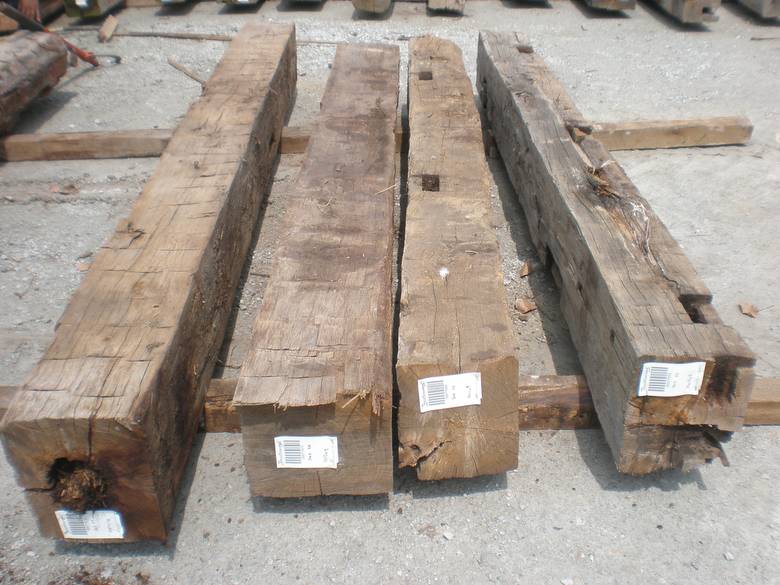 Hand Hewn Oak Timbers