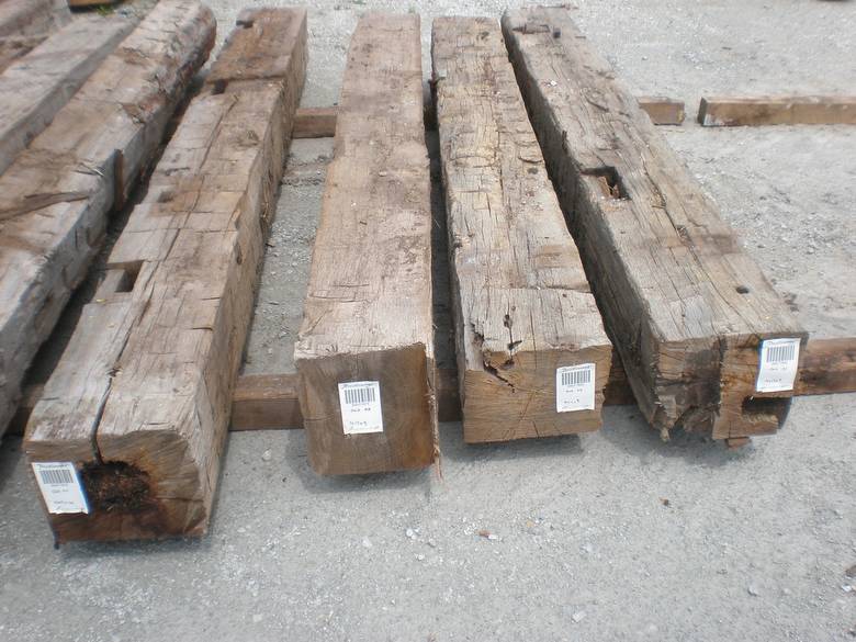 Hand Hewn Oak Timbers