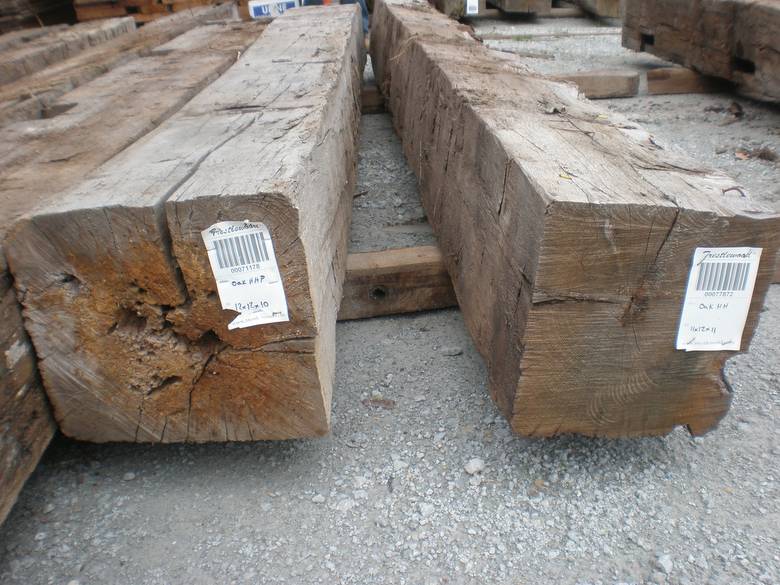 Hand Hewn Oak Timbers