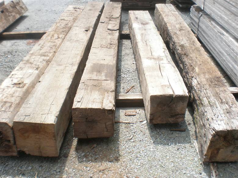 Hand Hewn Oak Timbers