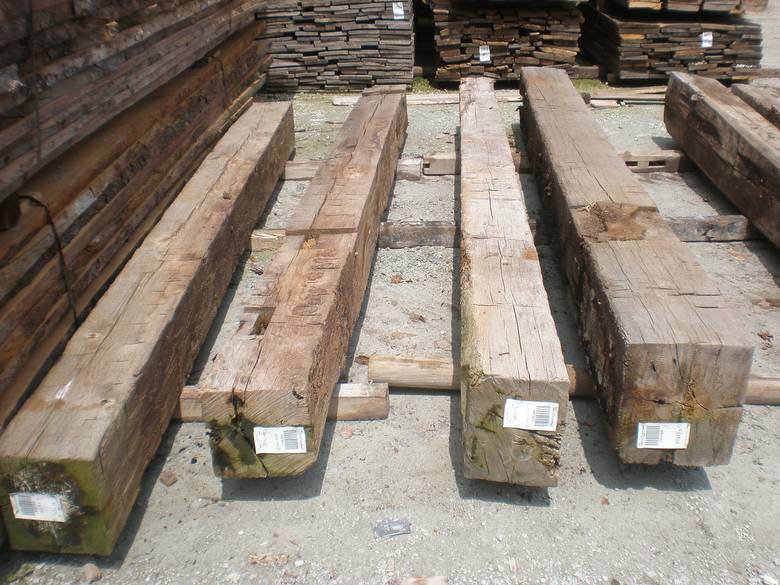 Hand Hewn Oak Timbers