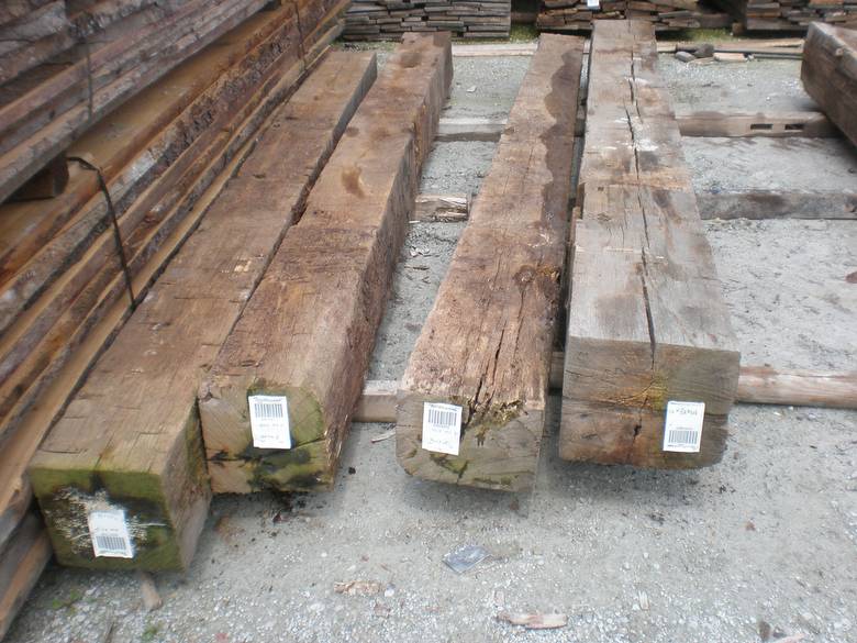 Hand Hewn Oak Timbers