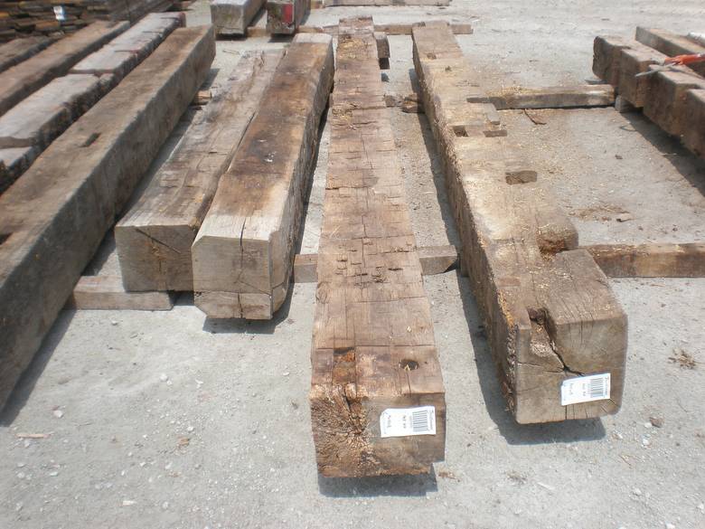 Hand Hewn Oak Timbers