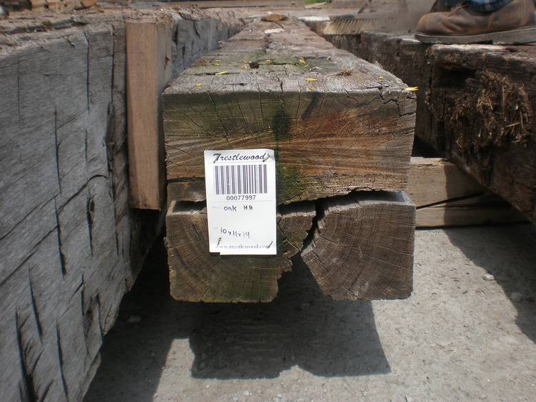 Hand Hewn Oak Timbers