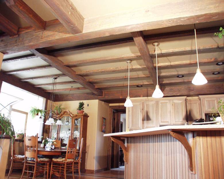 TWII Boxed Beams / This TWII Lumber has been distressed and stained