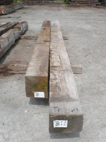 Hand Hewn Oak Timbers