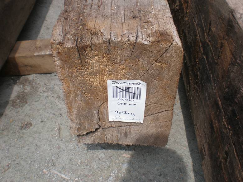 Hand Hewn Oak Timbers