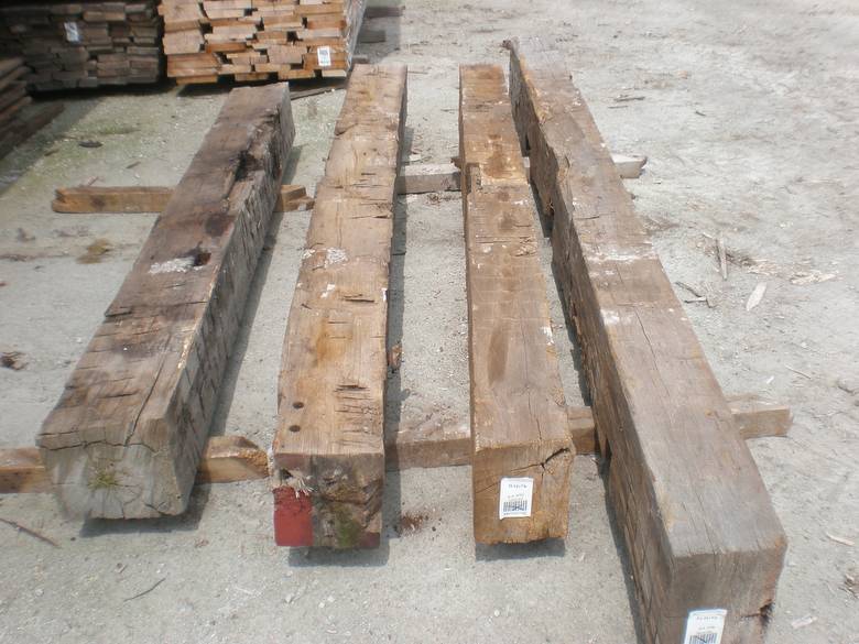 Hand Hewn Oak Timbers